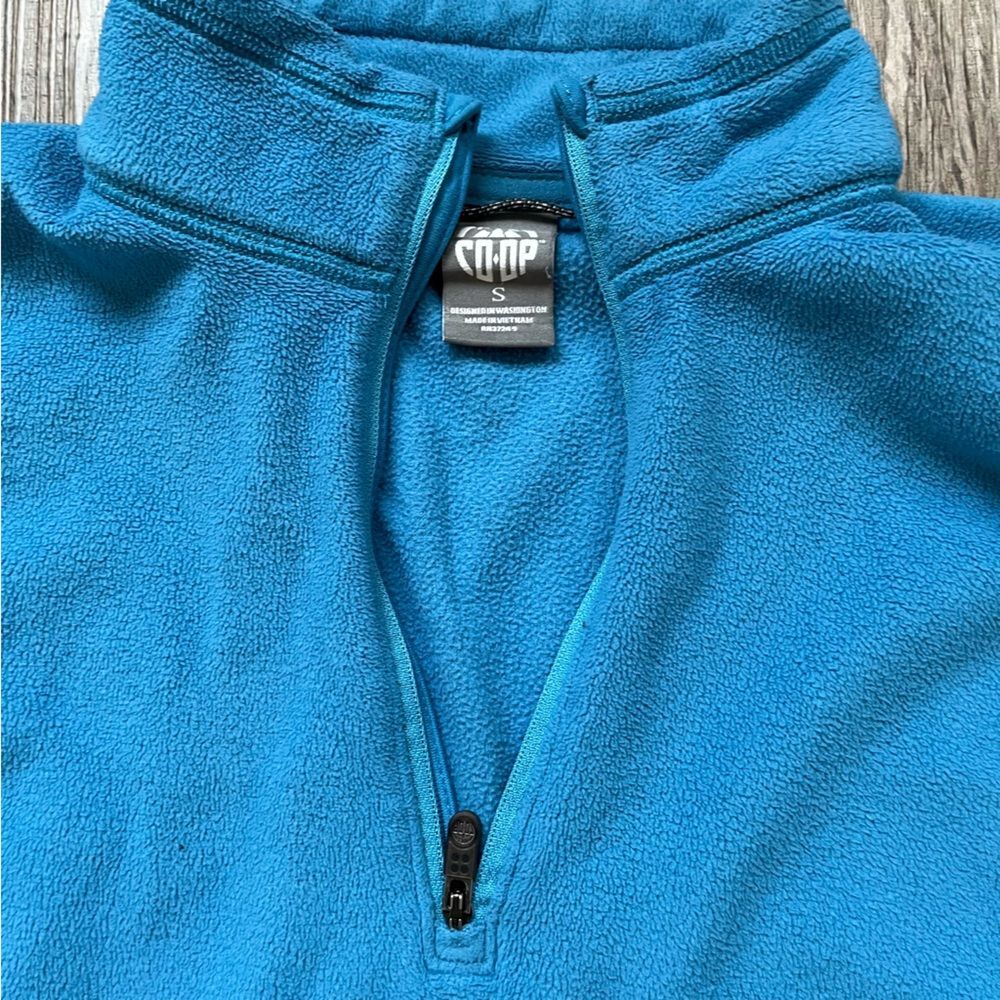 REI Co-Op Blue 1/4 Zip Lightweight Fleece Size S - Picture 4 of 6